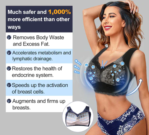 Slimming Breast Enlargement Underwear Lymphatic Detoxification Shaping &  Strong Lifting Gathering Bra - Not Sold In Stores