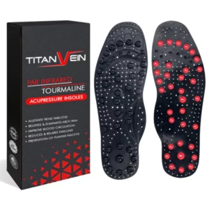 TitanVein Far Infrared Tourmaline Acupressure Insoles