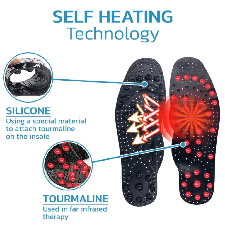 TitanVein Far Infrared Tourmaline Acupressure Insoles