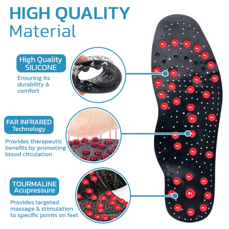 TitanVein Far Infrared Tourmaline Acupressure Insoles